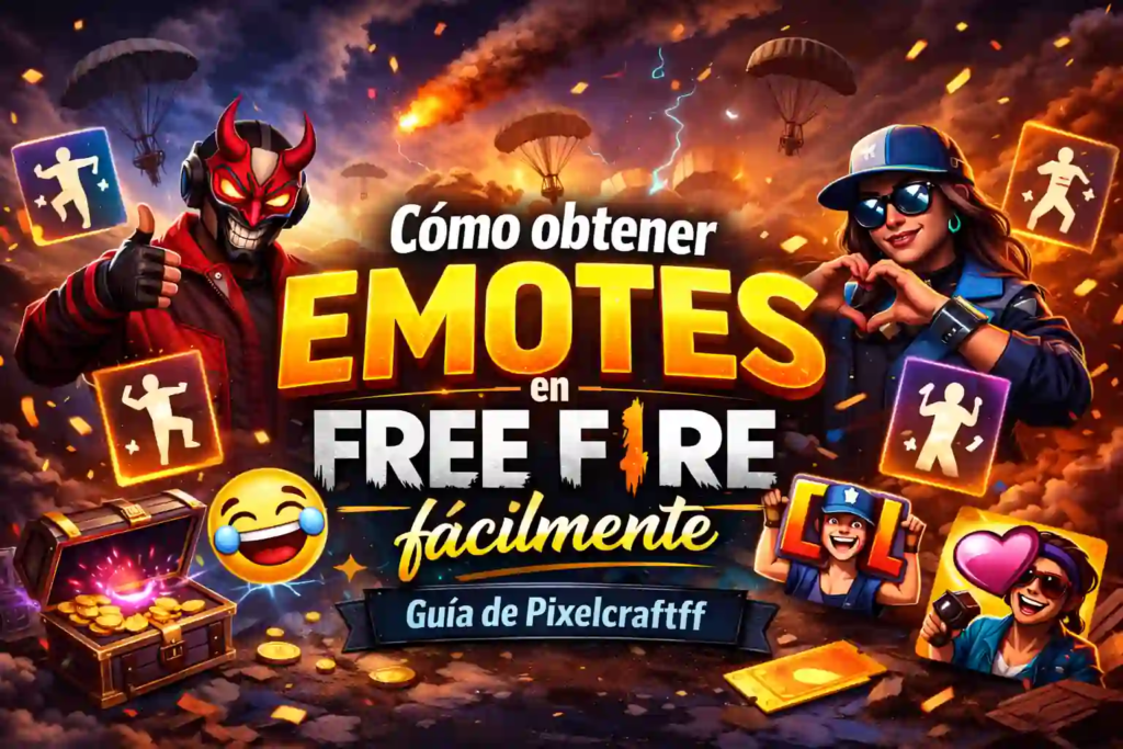Cómo obtener emotes en Free Fire fácilmente con recompensas y personajes del juego